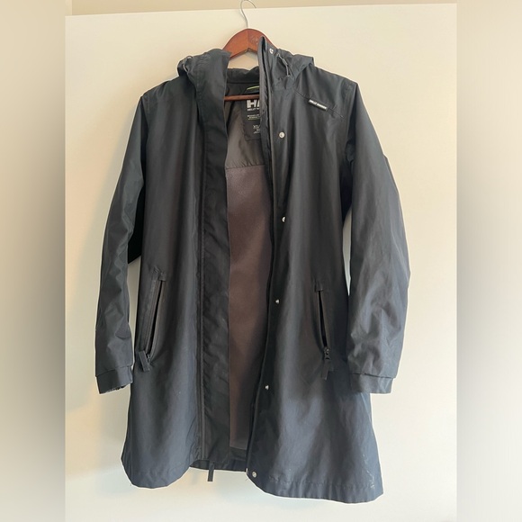 Women’s Helly Hensen lined black rain jacket XS - Picture 1 of 4